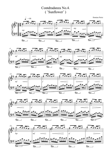 Fourth Contradanza: Sunflower