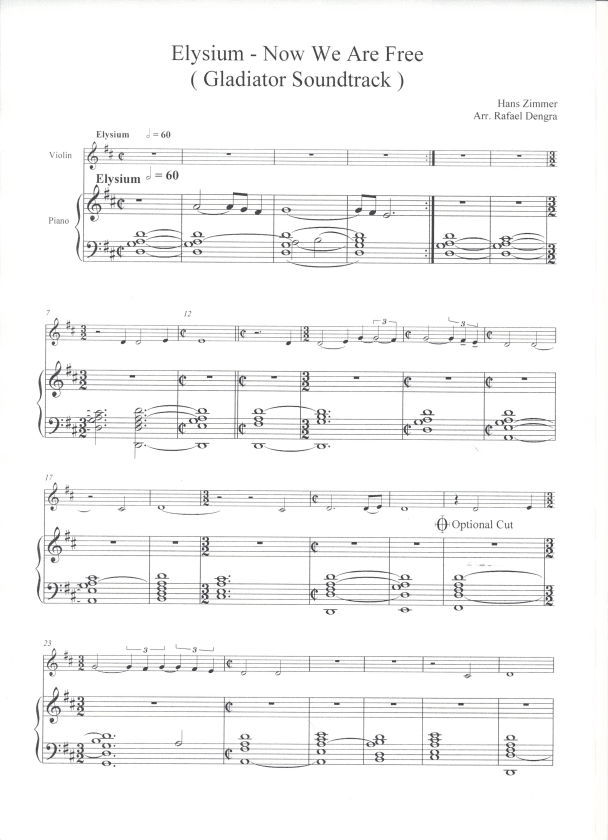 Gladiator Main Theme (arr. Rafael Dengra)