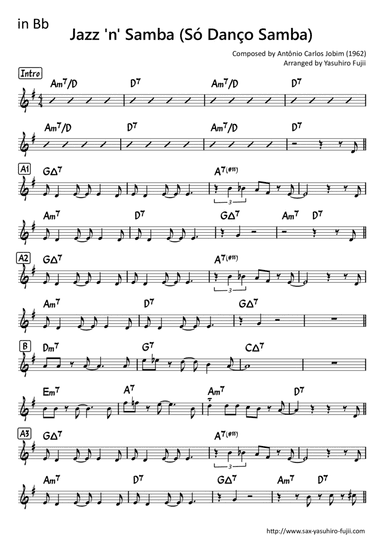 Jazz 'n' Samba (so Danco Samba) (arr. Yasuhiro Fujii)