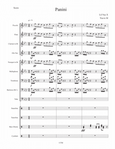 Panini (arr. TM Music Productions)