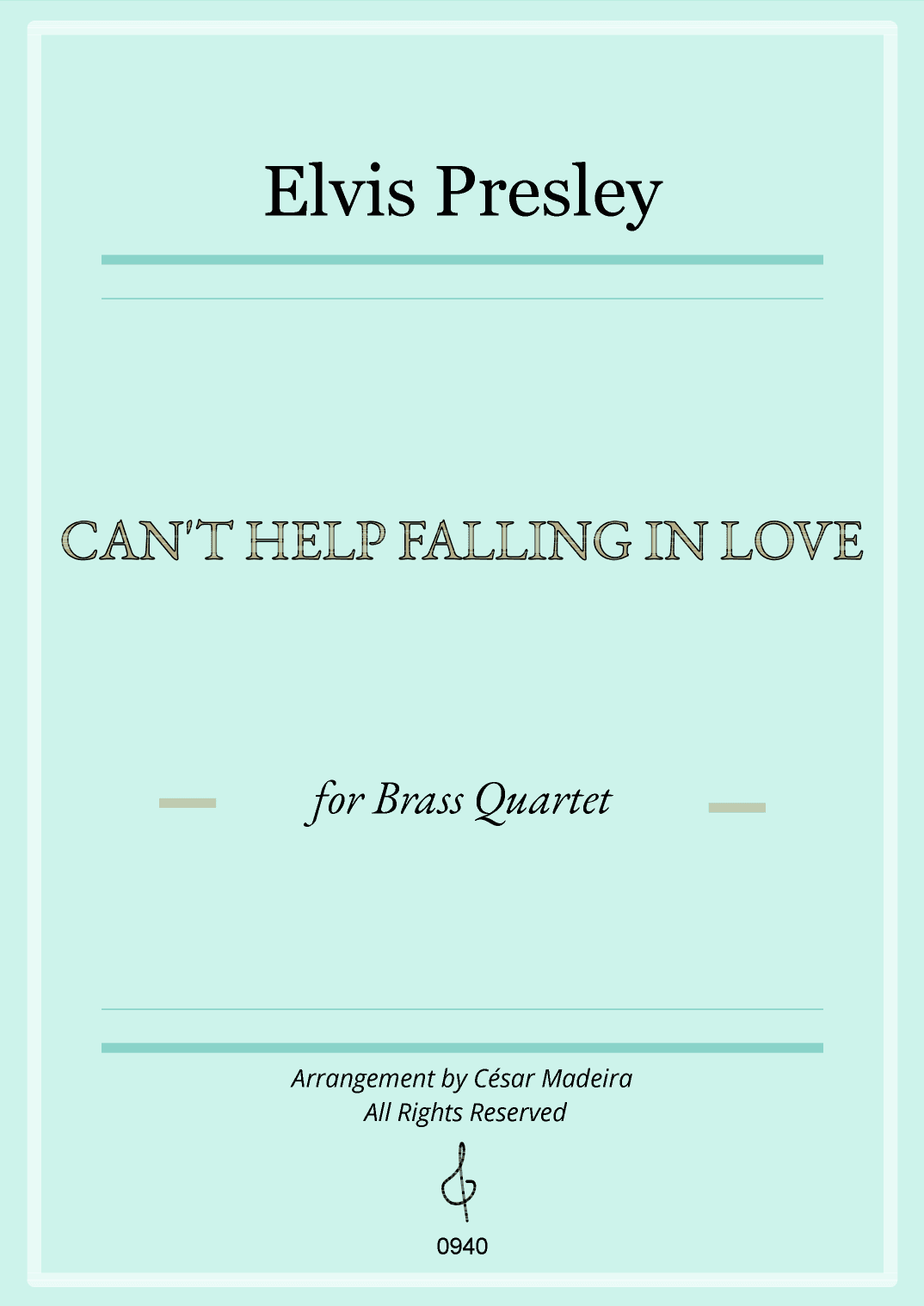 Can't Help Falling In Love (arr. César Madeira)