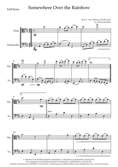 Over The Rainbow (arr. Fernando Britto)