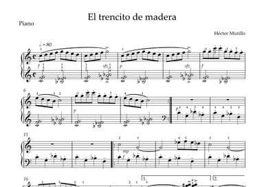 El trencito de madera