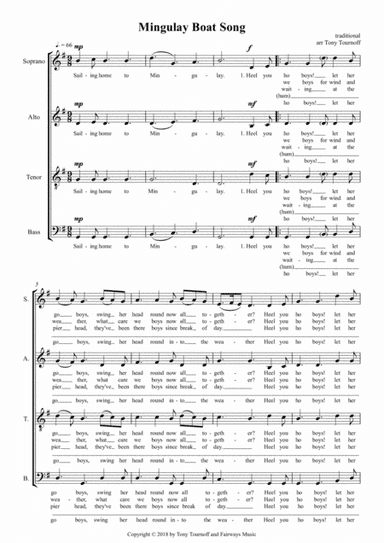 Mingulay Boat Song (SATB) (arr. Tony Tournoff)