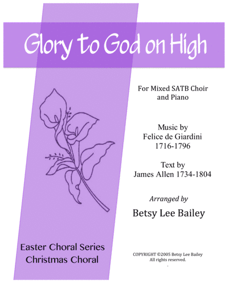 Glory to God on High (arr. Betsy Lee Bailey)