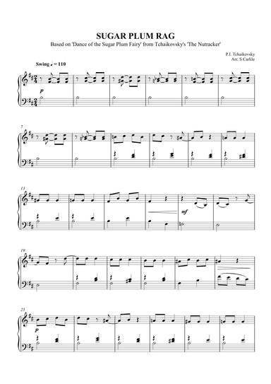 Sugar Plum Rag (Based on 'Dance of the Sugar Plum Fairy') (arr. SCMusic)