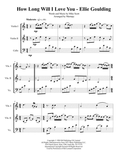How Long Will I Love You (arr. Marmpy)