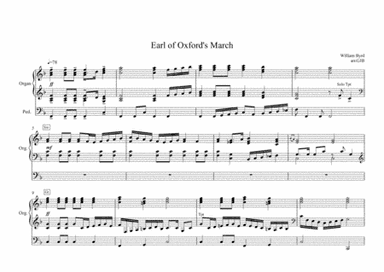 The Earl of Oxfords March for organ (Byrd) (arr. Gavin Bateman)
