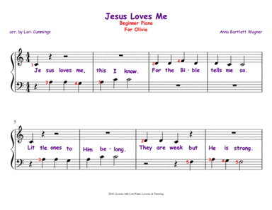 Jesus Loves Me (arr. Lori Cummings)