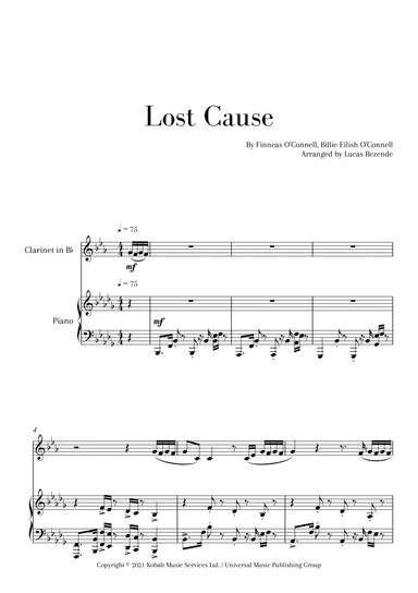 Lost Cause (arr. Lucas Rezende)