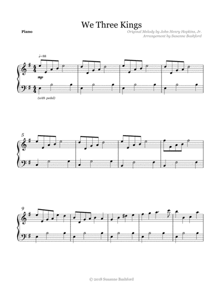 We Three Kings (arr. Susanne Bashford)
