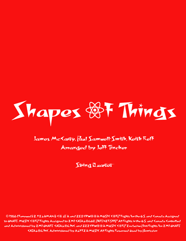 Shapes Of Things (arr. Jeff Tincher)