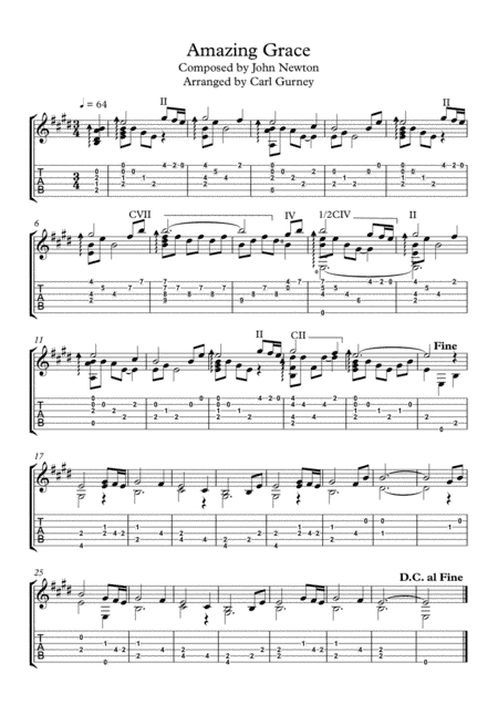 Amazing Grace (arr. Carl Gurney)