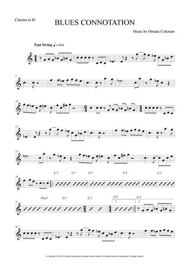Blues Connotation (arr. The Sheet Music Library)