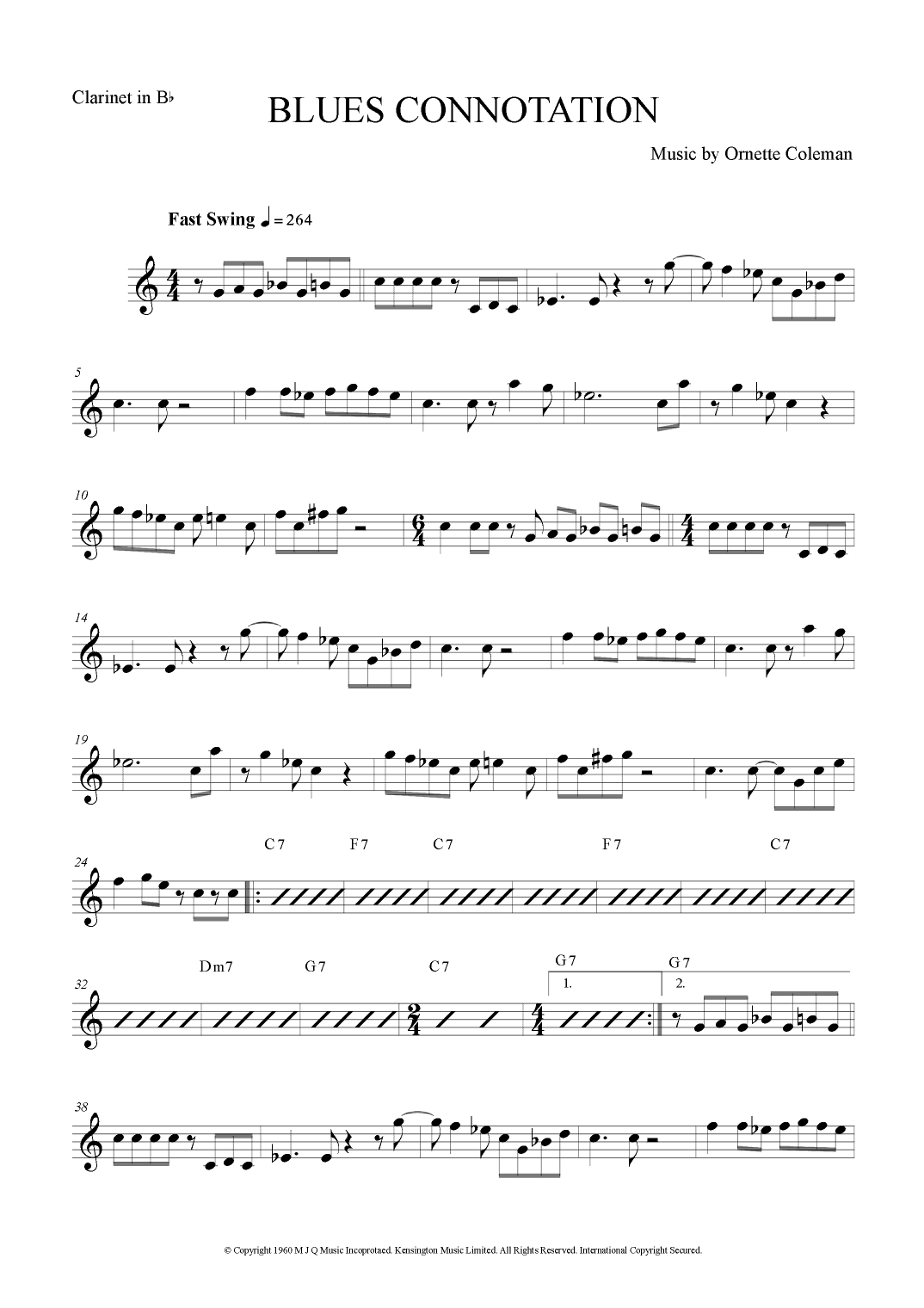 Blues Connotation (arr. The Sheet Music Library)