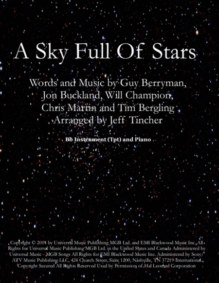 A Sky Full Of Stars (arr. Jeff Tincher)