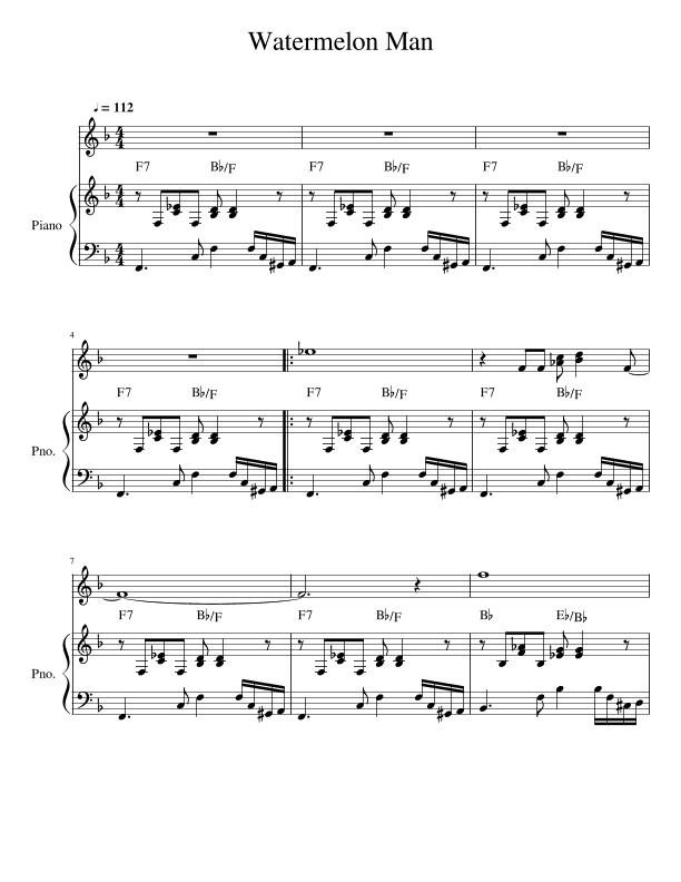 Watermelon Man (arr. John Fries)
