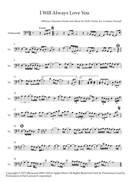I Will Always Love You (arr. Caroline Pearsall)