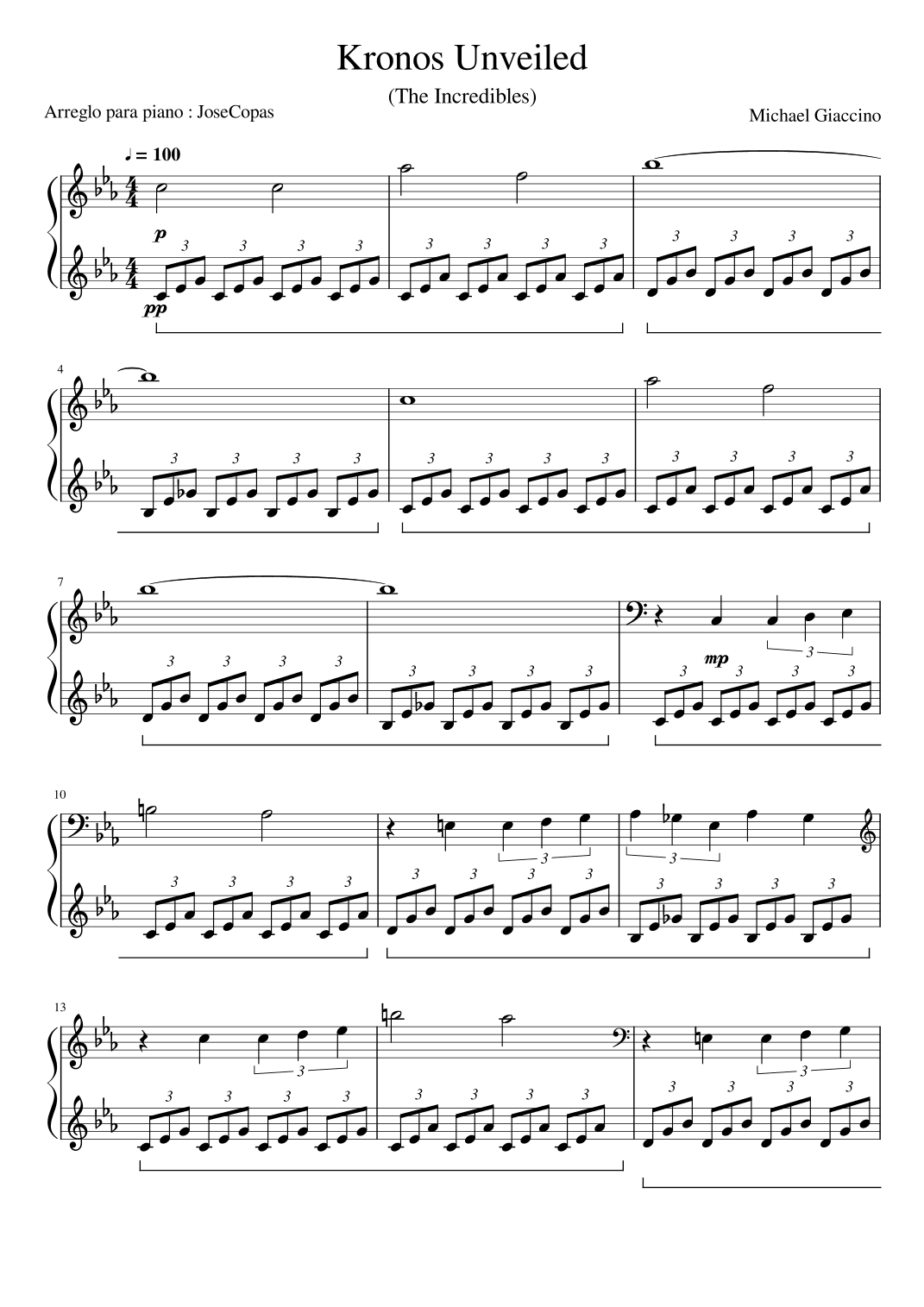 Kronos Unveiled (arr. Jose Copas)