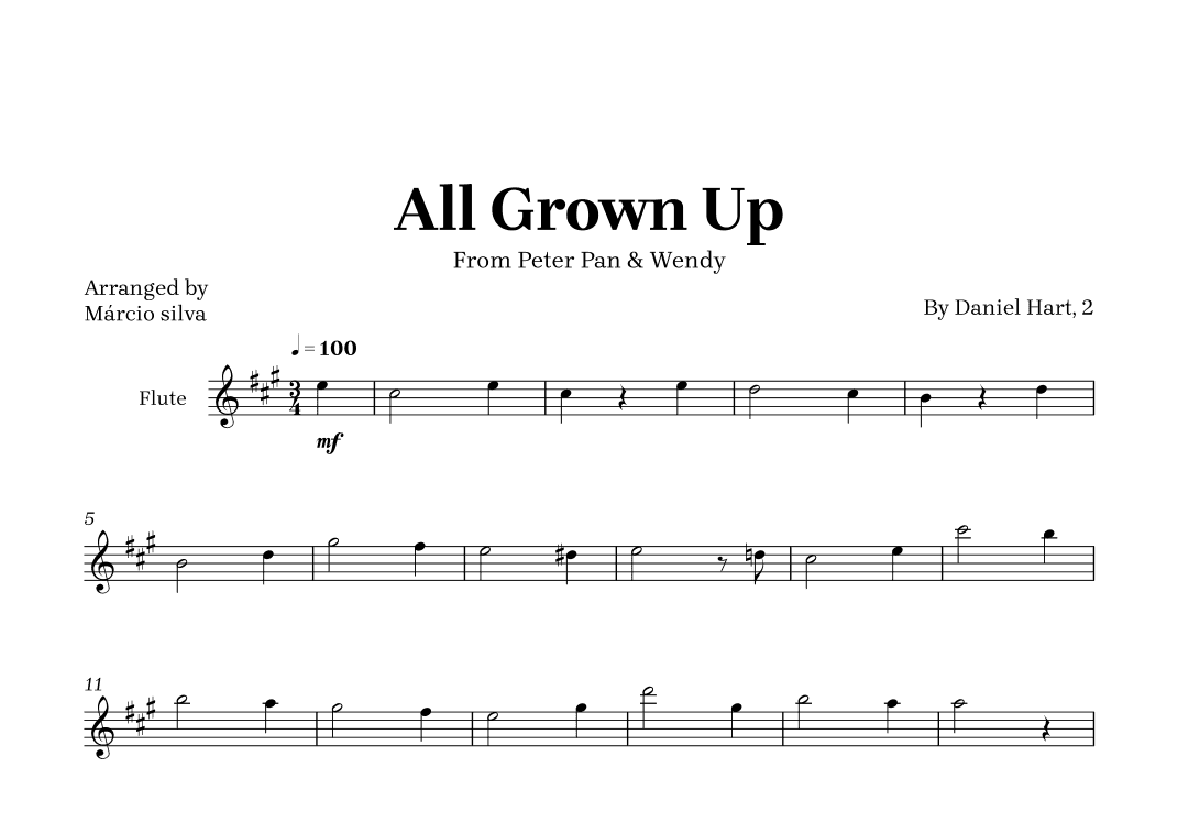 All Grown Up (arr. Márcio Silva)