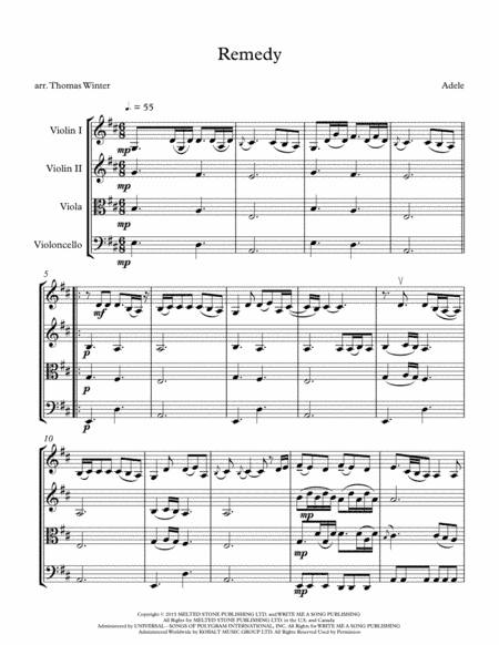 Remedy (arr. Thomas Winter)