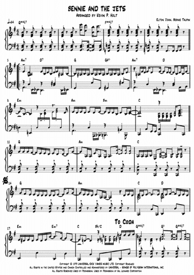 Bennie And The Jets (arr. Kevin P. Holt)