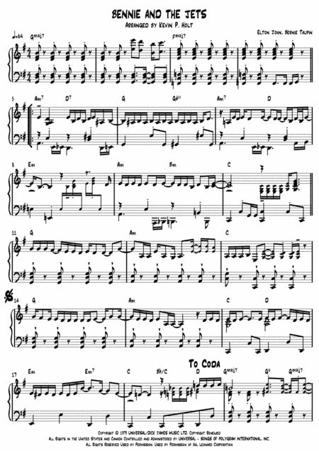 Bennie And The Jets (arr. Kevin P. Holt)