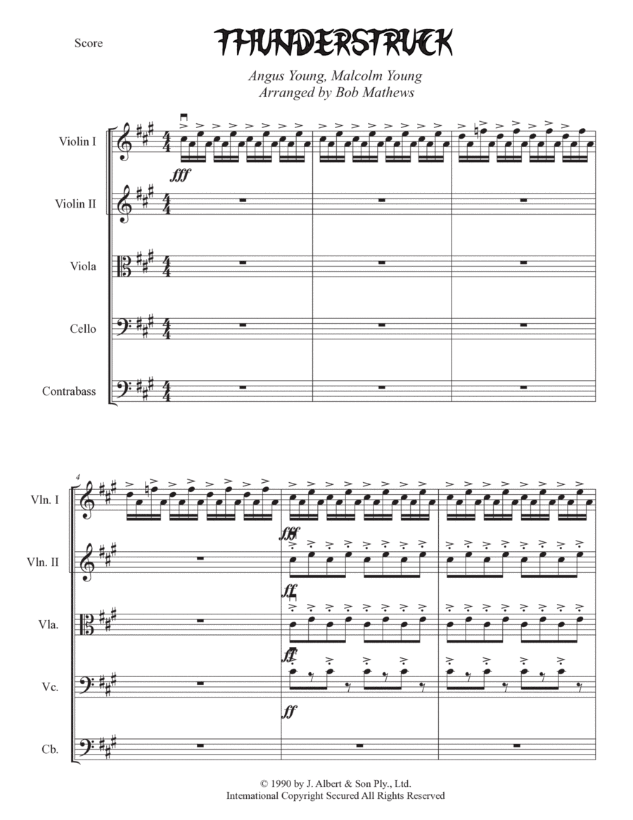 Thunderstruck (arr. Bob Mathews)
