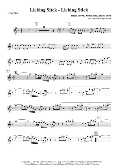 Licking Stick - Licking Stick (arr. Anderson Quevedo)