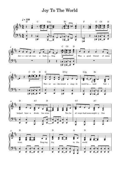 Joy To The World (arr. Cody Walton)