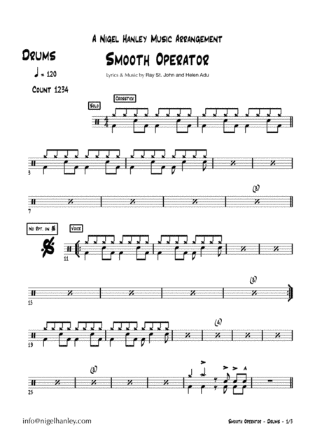 Smooth Operator (arr. Nigel Hanley)