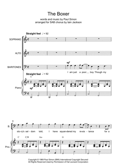 The Boxer (arr. Iain Jackson)