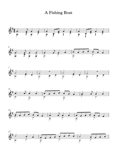 A Fishing Boat - traditional Greek Song (arr. Milan Mitic)