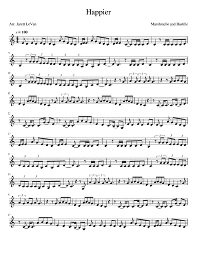 Happier (arr. Jarett LeVan)