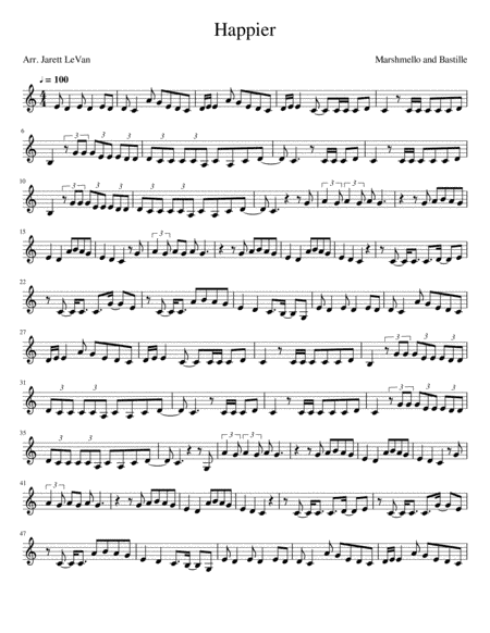 Happier (arr. Jarett LeVan)