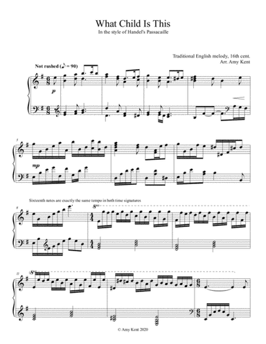 What Child Is This (piano solo) (arr. Amy Kent)