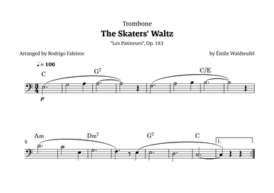 The Skaters Waltz (for beginners) (arr. Rodrigo Faleiros)