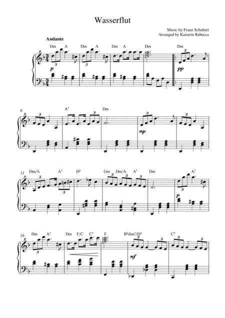 Wasserflut (arr. Kaiserin Rebecca)