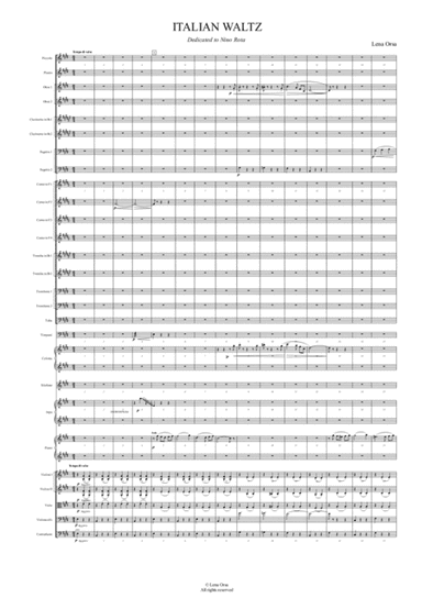 Italian Waltz for Piano and Symphony Orchestra