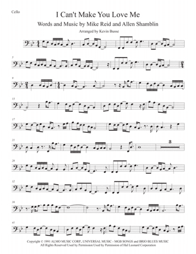 I Can't Make You Love Me (arr. Kevin Busse)