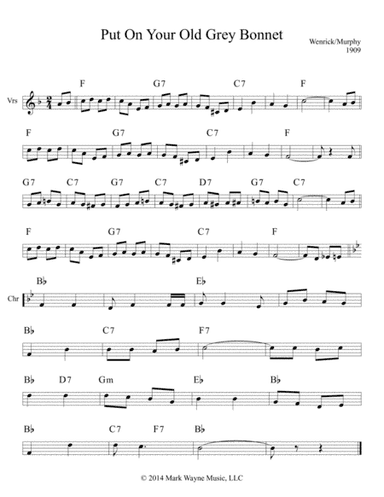 Put On Your Old Grey Bonnet (arr. Mark Huxhold)