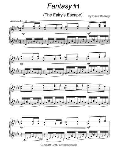 Fantasie#1 The Fairies Escape (solo piano)