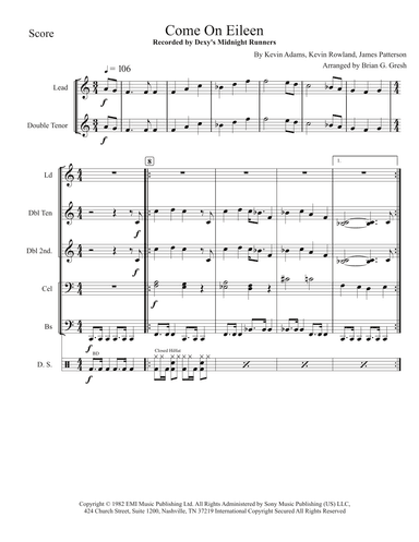 Come On Eileen (arr. Brian Gresh)