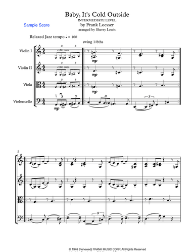 Baby, It's Cold Outside (arr. Sherry Lewis Publishing)