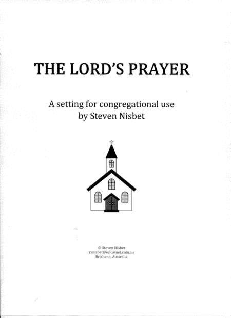 The Lord's Prayer (for congregational use)