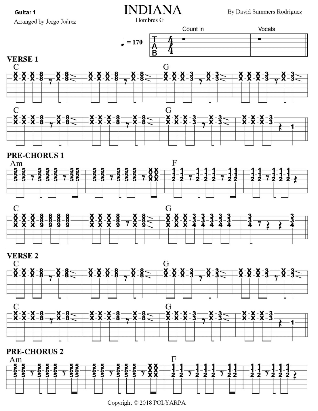 Indiana (arr. Jorge Juárez)