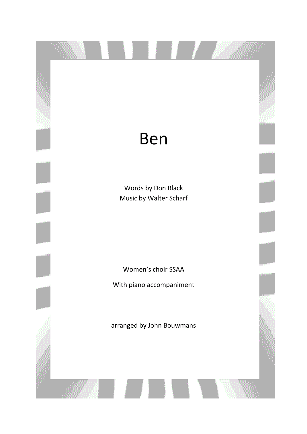 Ben (arr. John Bouwmans)