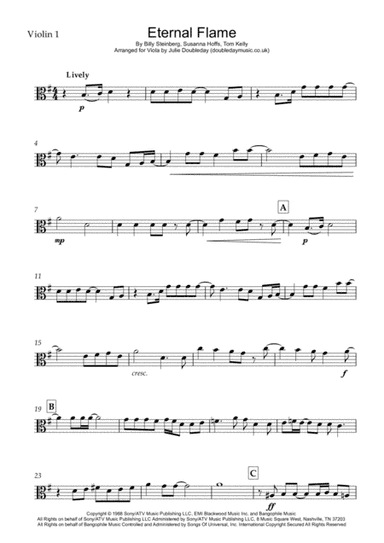 Eternal Flame (arr. Julie Doubleday)