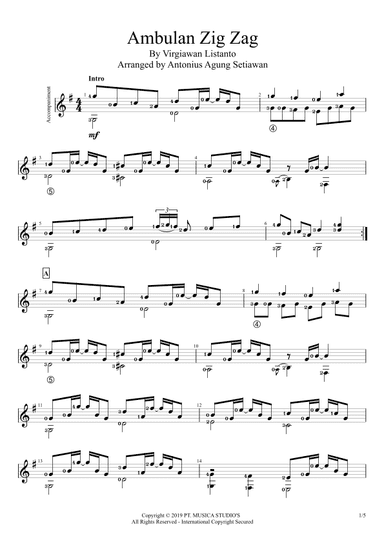 Ambulan Zig Zag (arr. Antonius Agung Setiawan)