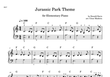 Jurassic Park Iii (arr. César Madeira)